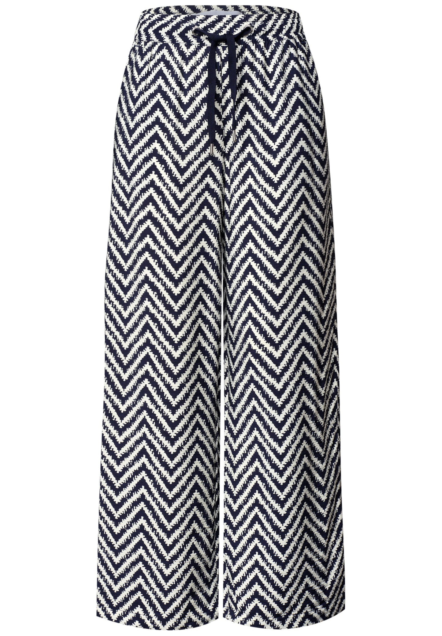 Street One - High Waist Wide Leg Hose im Loose Fit - Farbe: deep blue