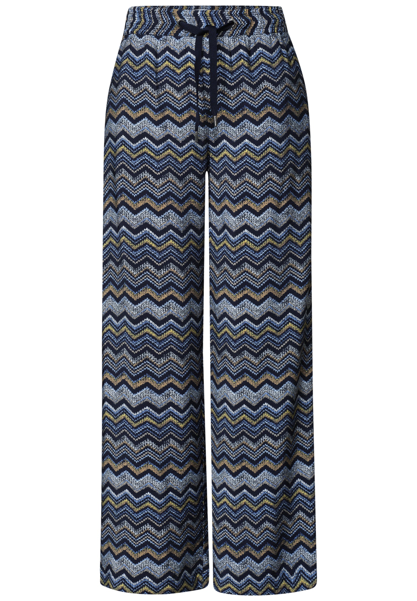 Street One - High Waist Wide Leg Hose im Loose Fit - Farbe: frozen wave