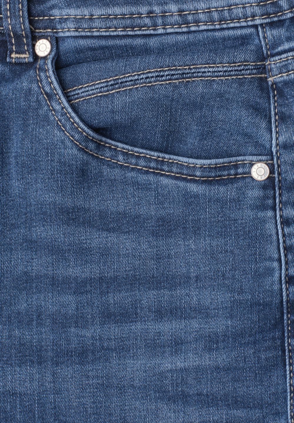 Street One Barrel Jeans im Loose Fit in mittelblauer Waschung