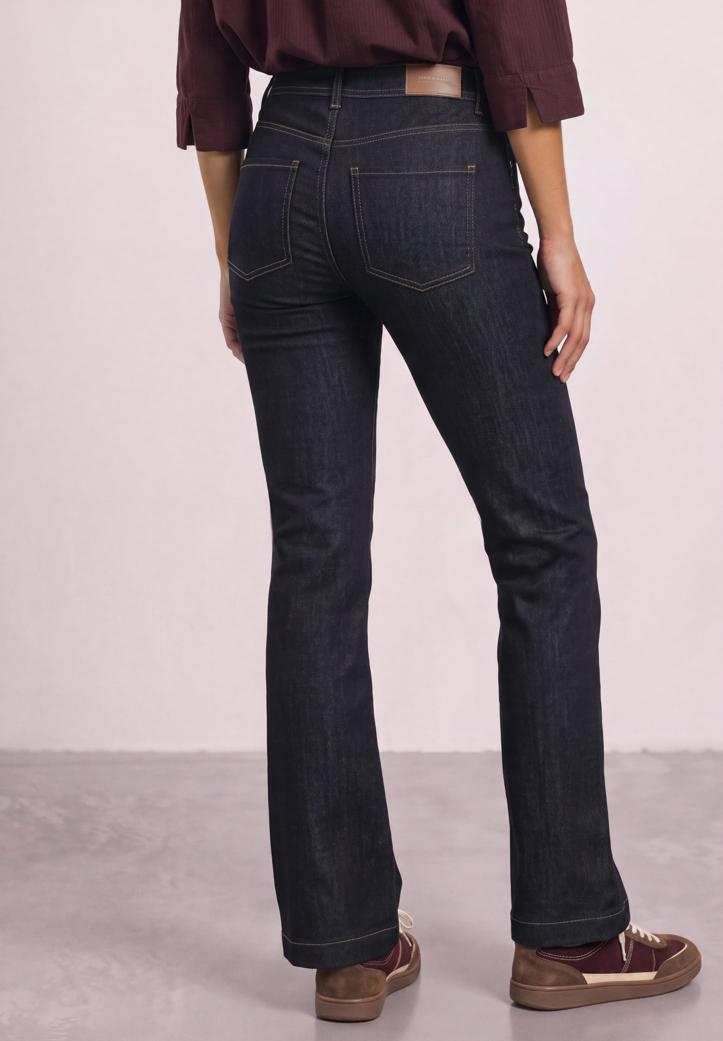 Street One - High Waist Bootcut Jeans im Slim Fit - Farbe: Rinse Soft Washed