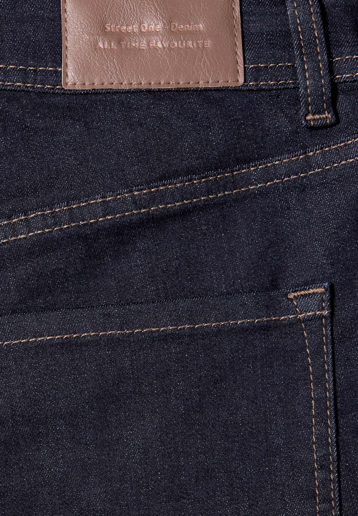 Street One - High Waist Wide Leg Jeans im Loose Fit - Farbe: Rinse Soft Washed