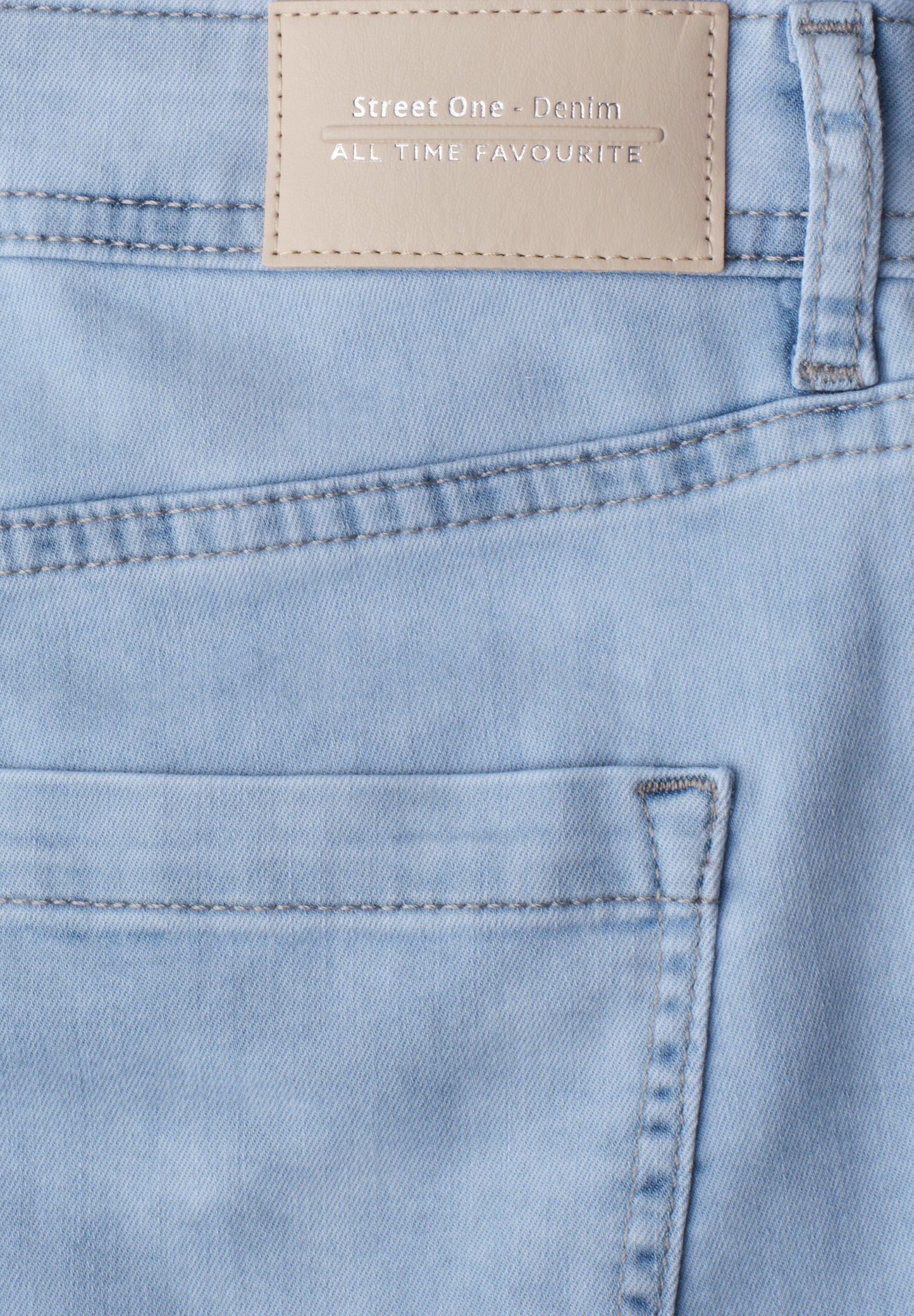 Street One - Mid Waist Wide Leg Jeans im Loose Fit - Farbe: Ultra Bleached Wash