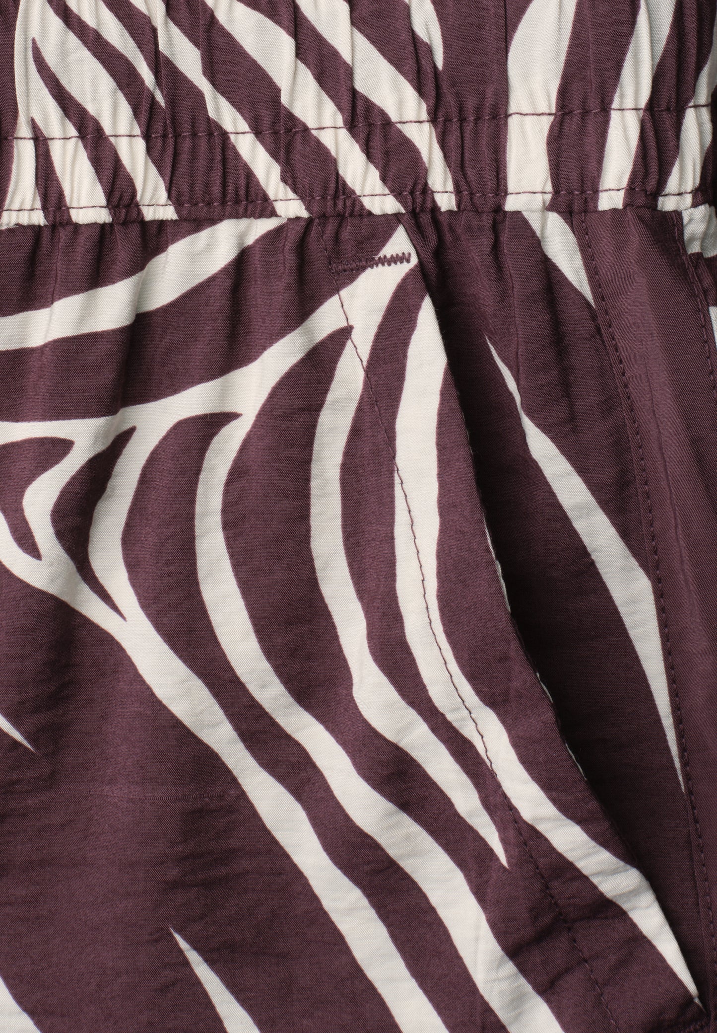 Street One - Wide Leg Hose mit Print und Gallonstreifen - Farbe: rustic rouge
