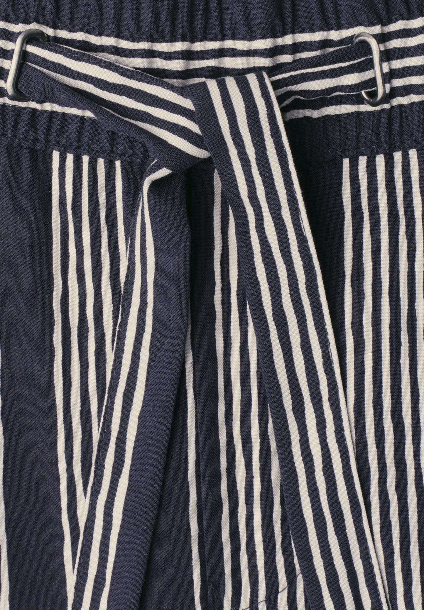 Street One - Mid Waist Wide Leg Hose mit Streifen - Farbe: darkest blue