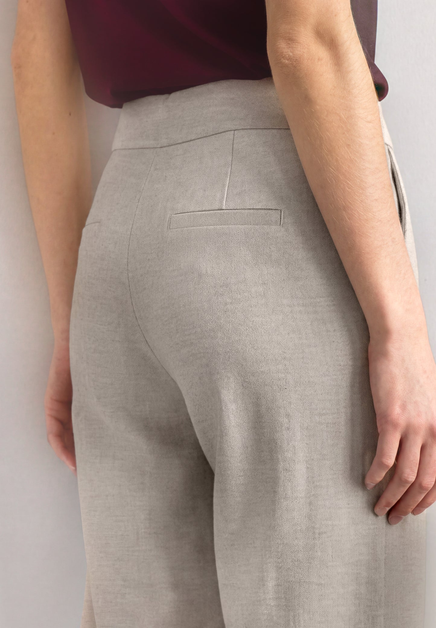 Street One - High Waist Culotte mit Schnallendetail - Farbe: clay sand