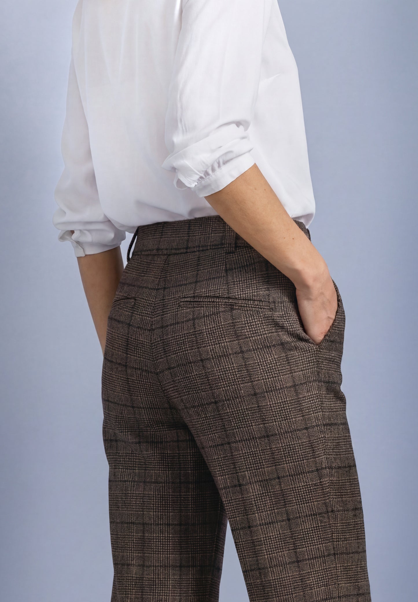 Street One - High Waist Straigt Leg Hose "Amalia" - Farbe: darkest brown