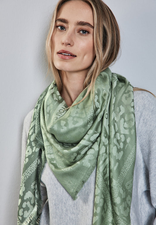 Street One Jaquard Schal - Farbe: mint green