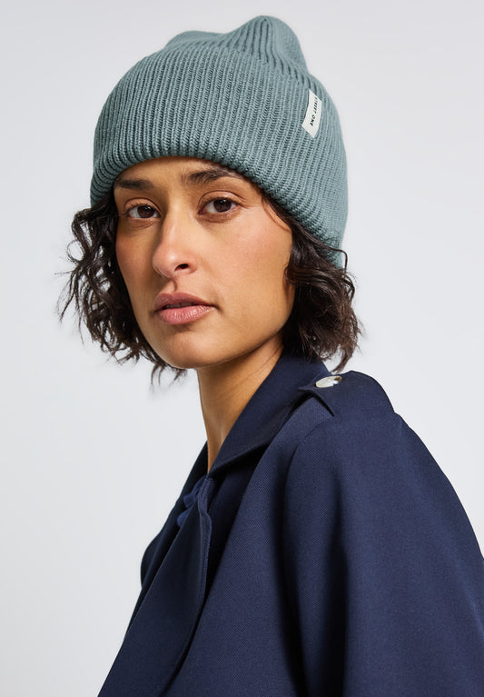 Street One Rippstrick Beanie - Farbe: sterling blue