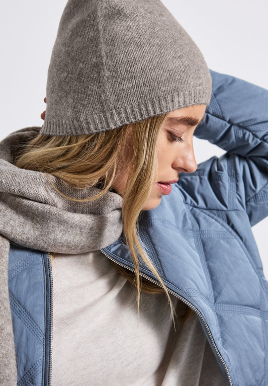 Street One Feinstrick Beanie - Farbe: Sandy Mocca Mel.