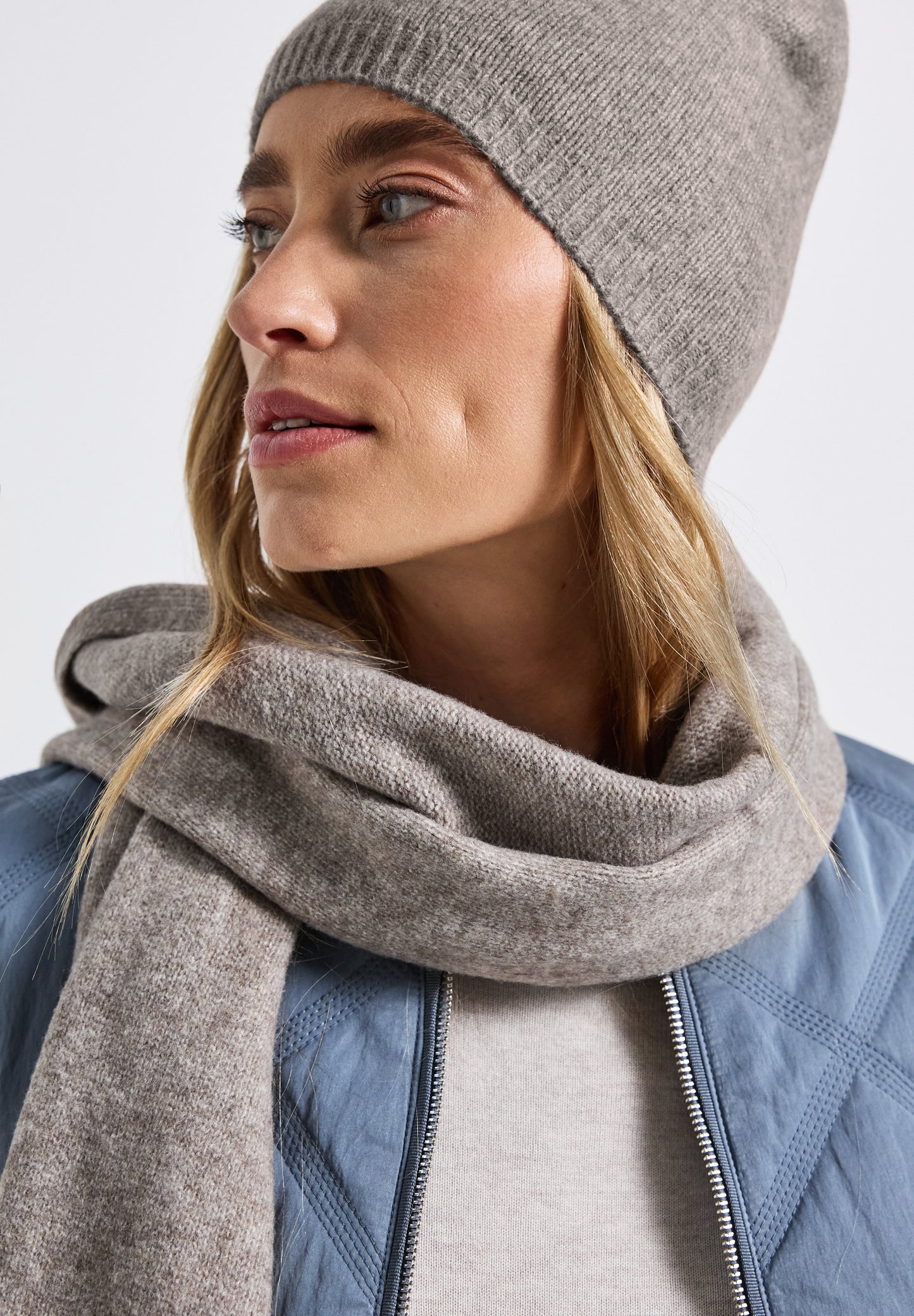 Street One Feinstrick Beanie - Farbe: Sandy Mocca Mel.