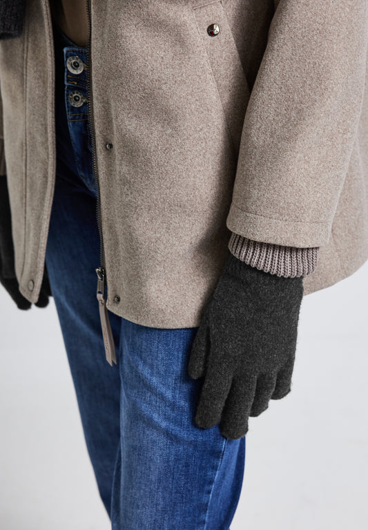 Street One Feinstrickhandschuhe - Farbe: anthracite melange