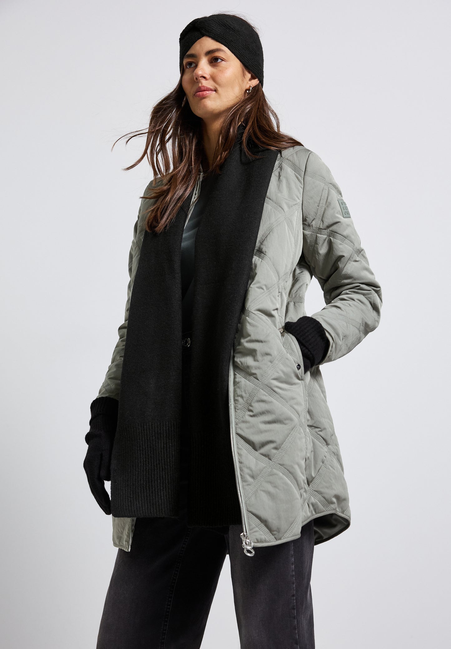 Street One Langer Schal - Farbe: Black