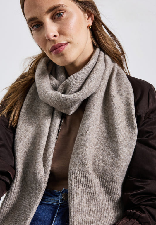 Street One Langer Schal - Farbe: Sandy Mocca Mel.