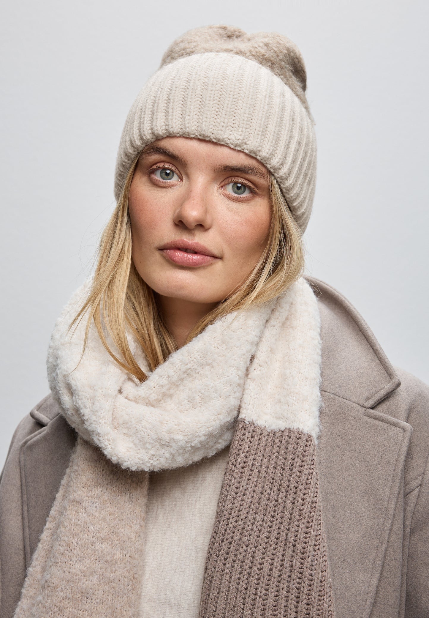 Street One Strukturmix Beanie - Farbe: Soft Sand Mel.