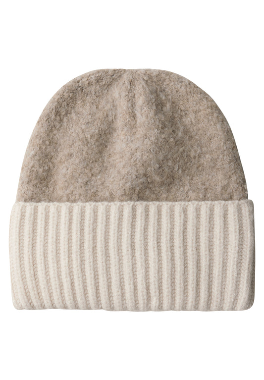 Street One Strukturmix Beanie - Farbe: Soft Sand Mel.