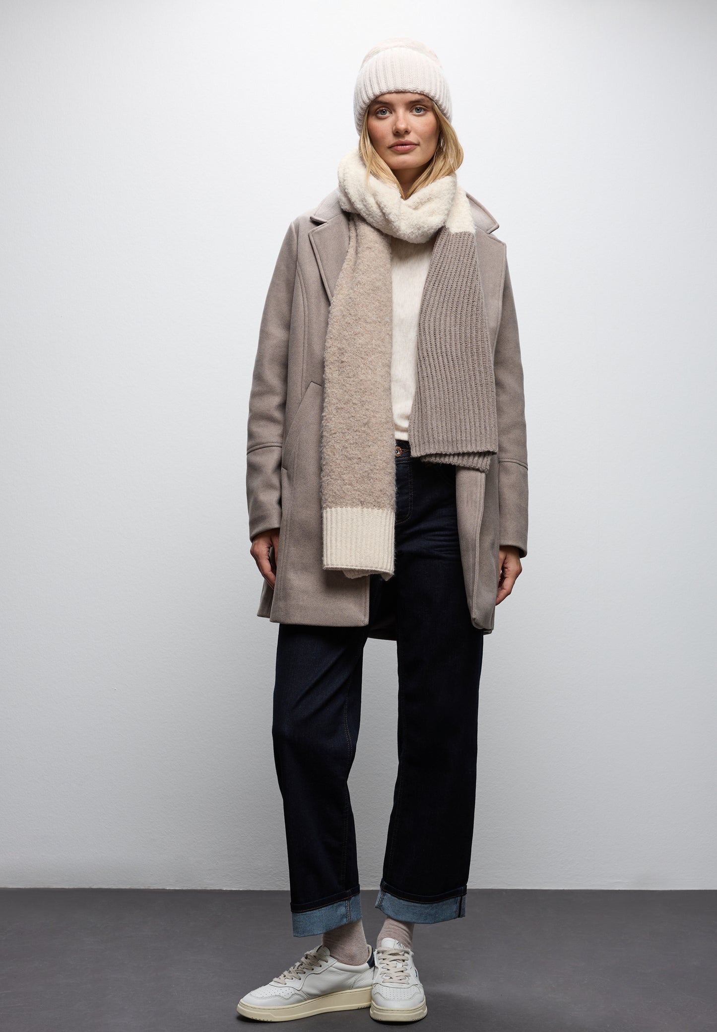 Street One Strukturmix Schal - Farbe: Soft Sand Mel.