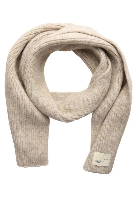 Street One Schal mit Woll-Anteil - Farbe: Soft Sand Mel.
