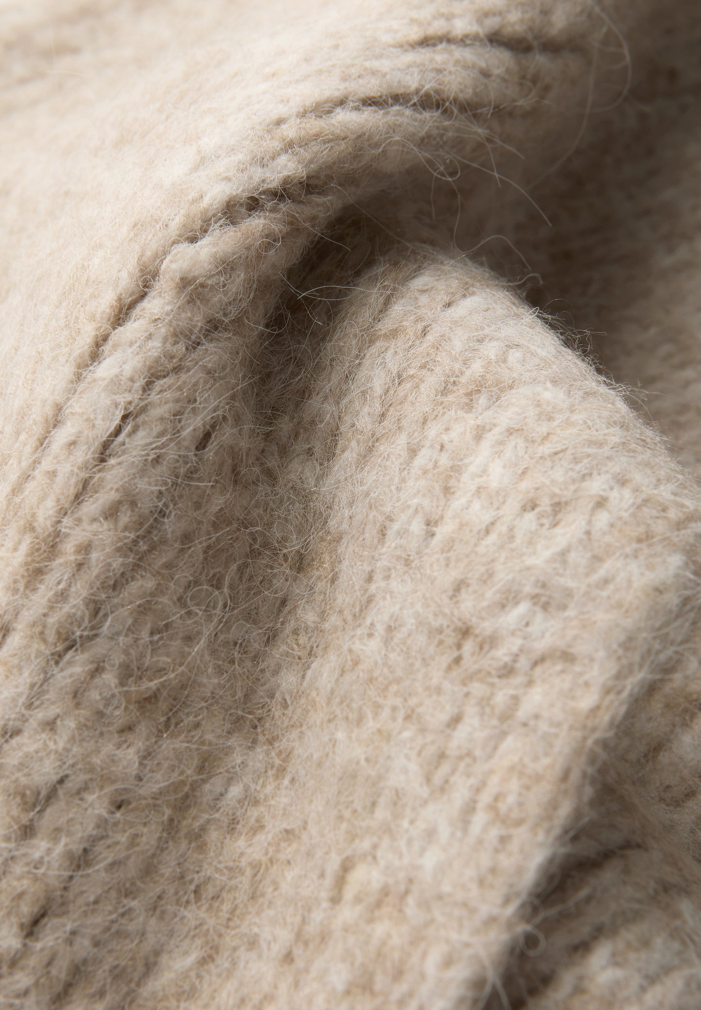Street One Schal mit Woll-Anteil - Farbe: Soft Sand Mel.