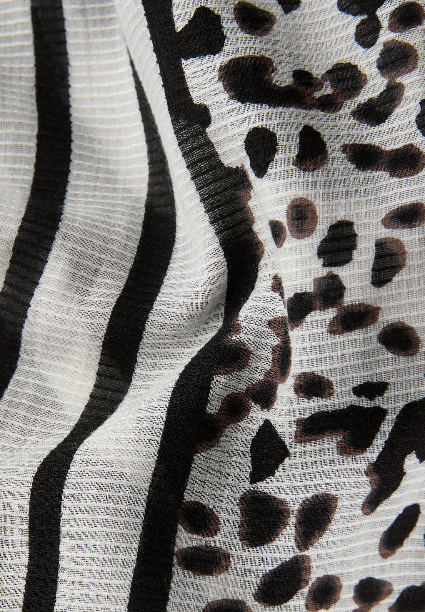 Street One - Gemusterter Schal - Farbe: schwarz