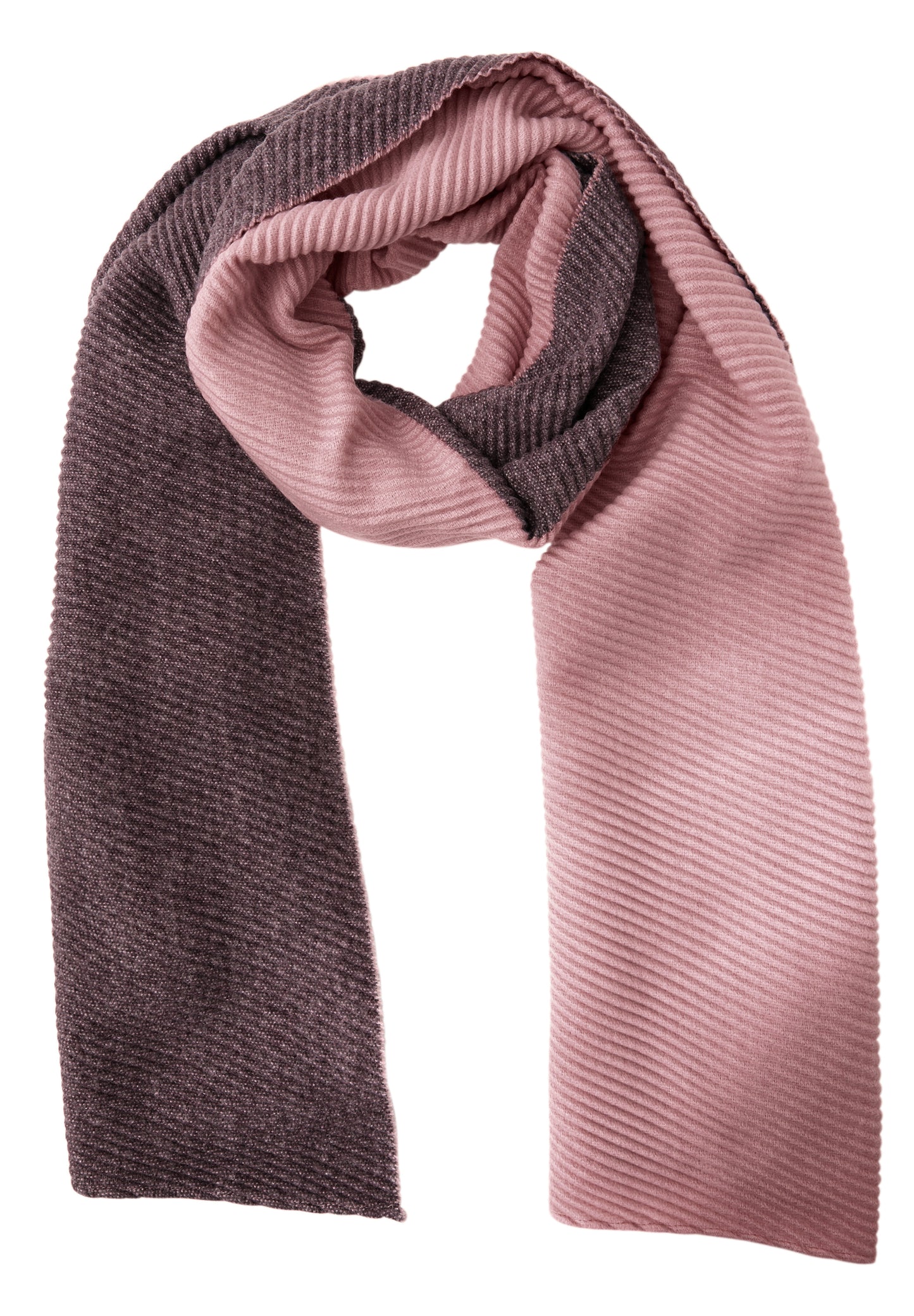 Street One Two-Tone Schal - Farbe: jazz berry mel.