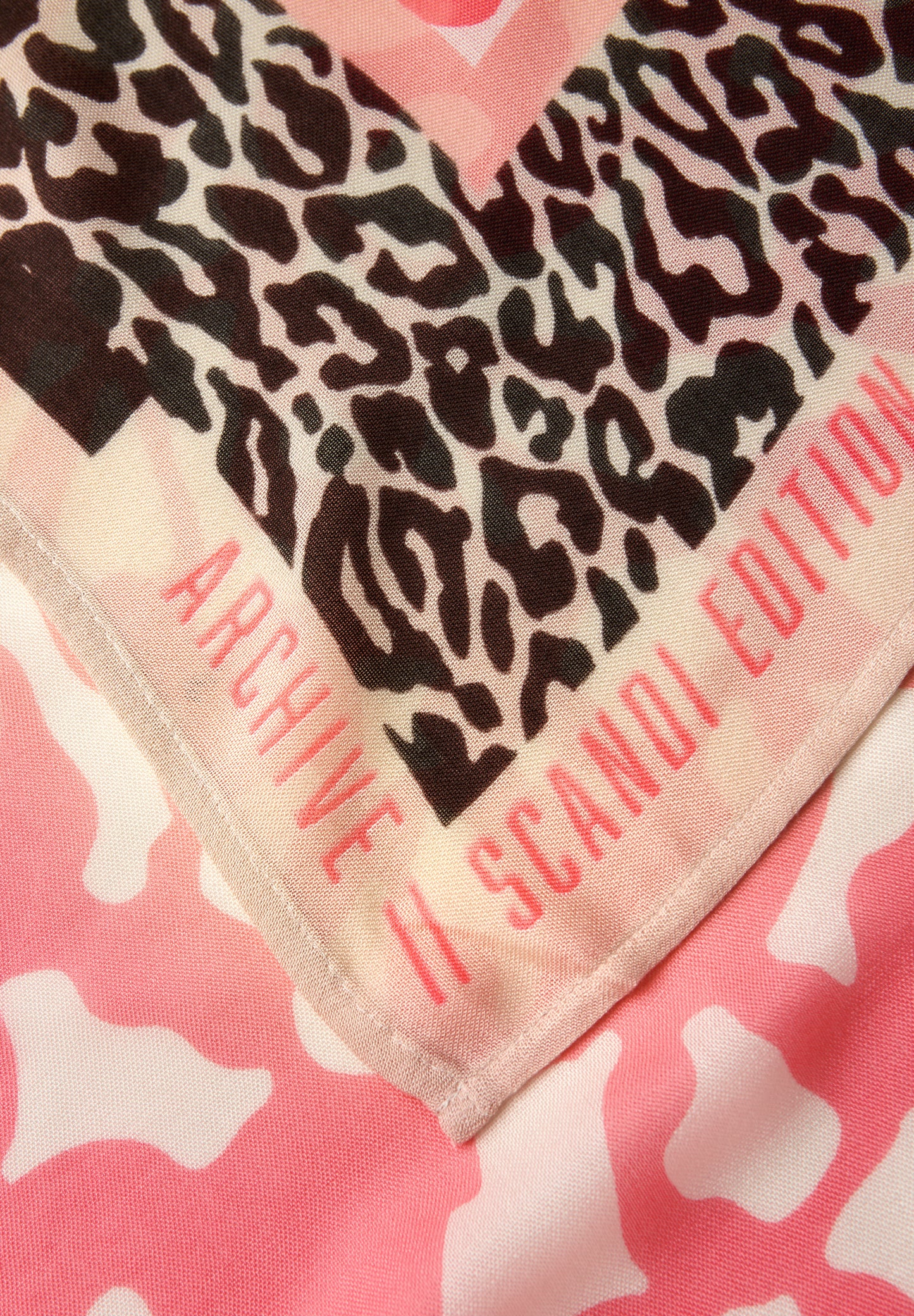 Street One - Gemustertes Tuch - Farbe: striking coral