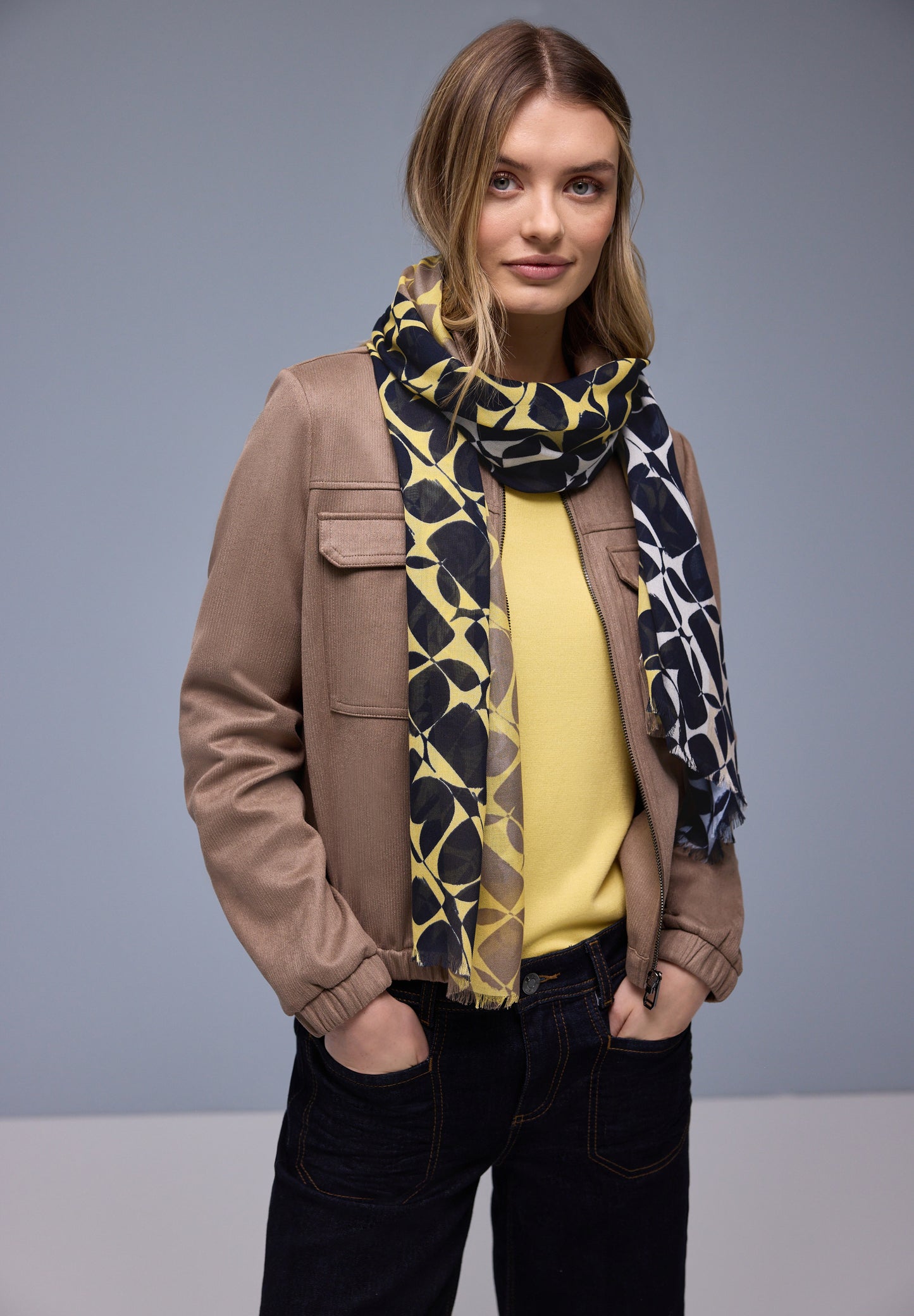 Street One - Gemusterter Schal - Farbe: multicolor