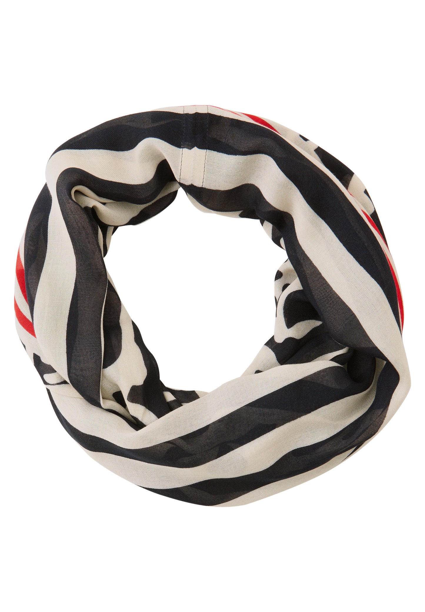 Street One - Loop Schal aus Modal mit Print - Farbe: shadowed navy