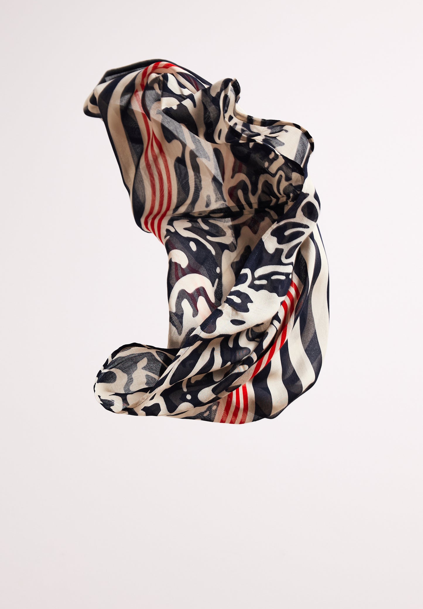Street One - Loop Schal aus Modal mit Print - Farbe: shadowed navy