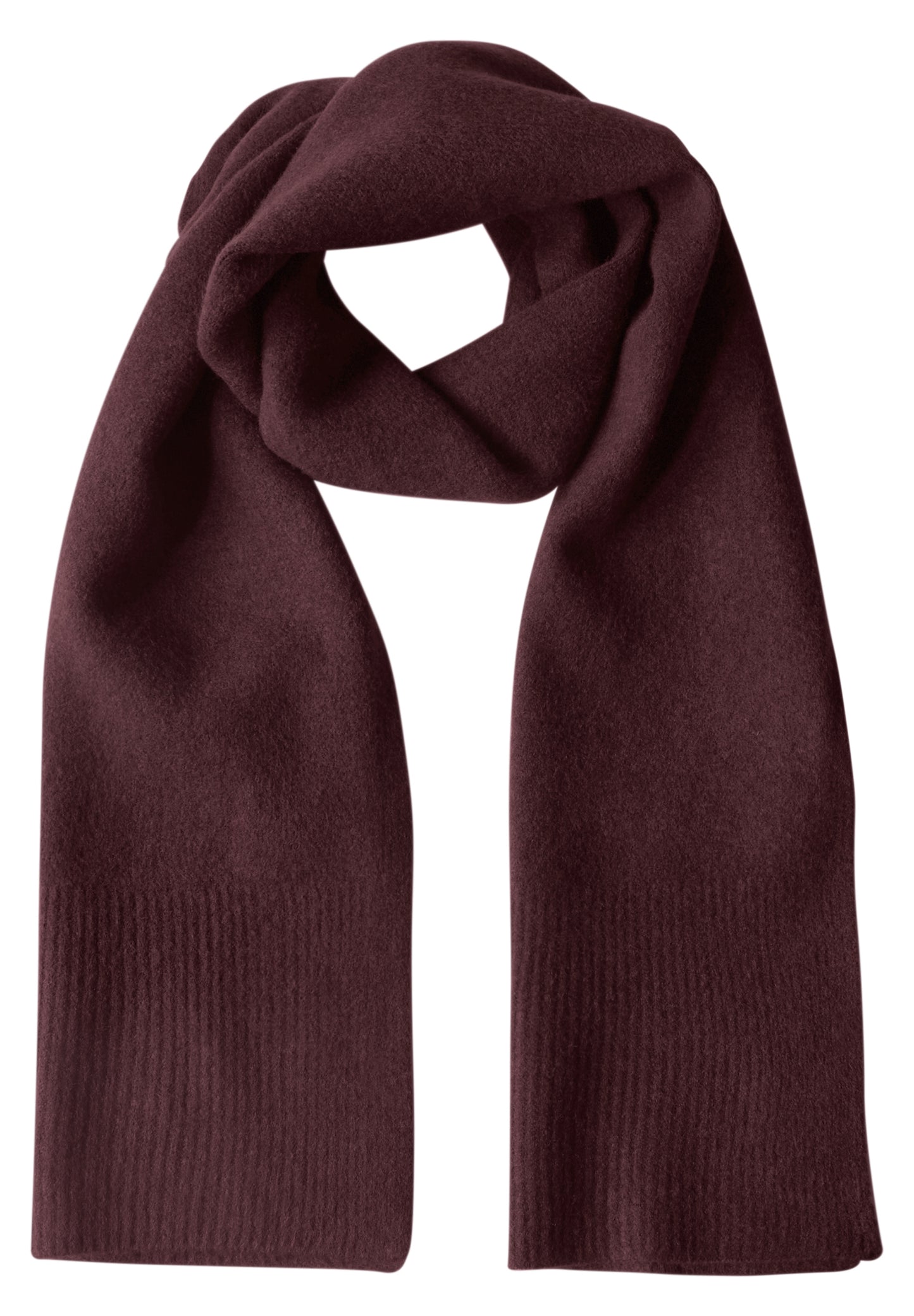 Street One - Langer Feinstrickschal in Unifarbe - Farbe: rustic rouge mel.