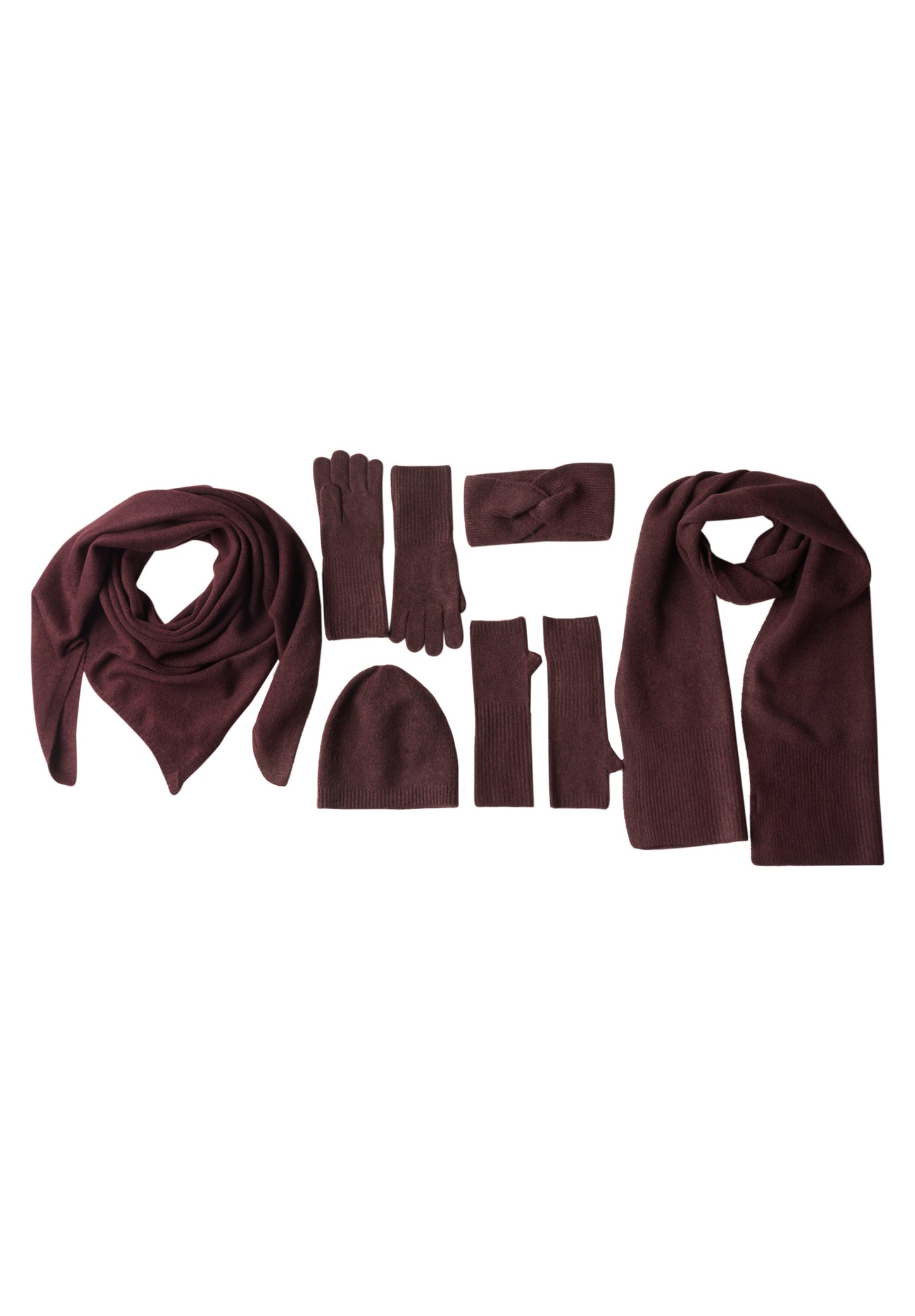 Street One - Langer Feinstrickschal in Unifarbe - Farbe: rustic rouge mel.