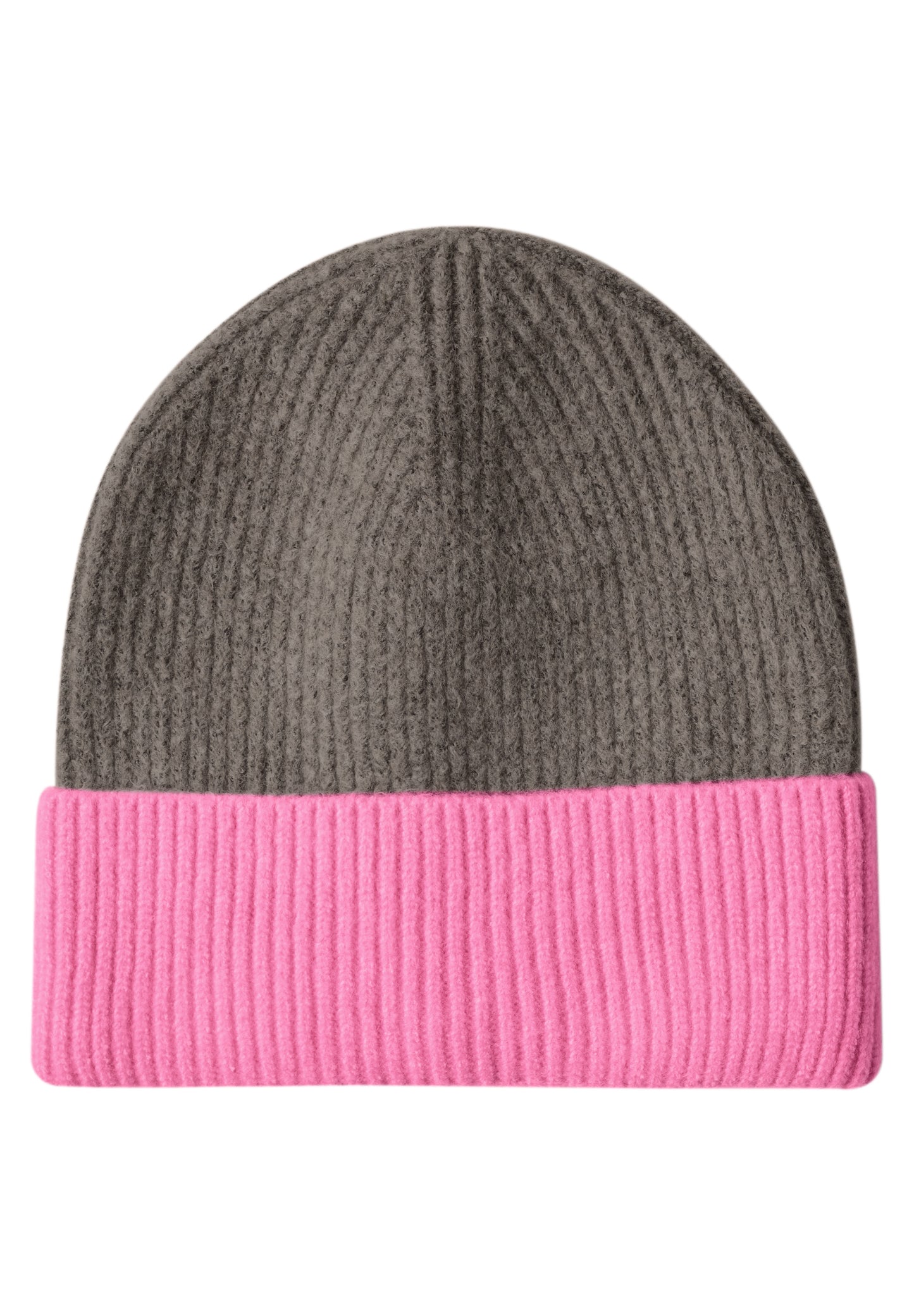 Street One - Feinstrick Beanie im Colorblock-Look - Farbe: warm blush