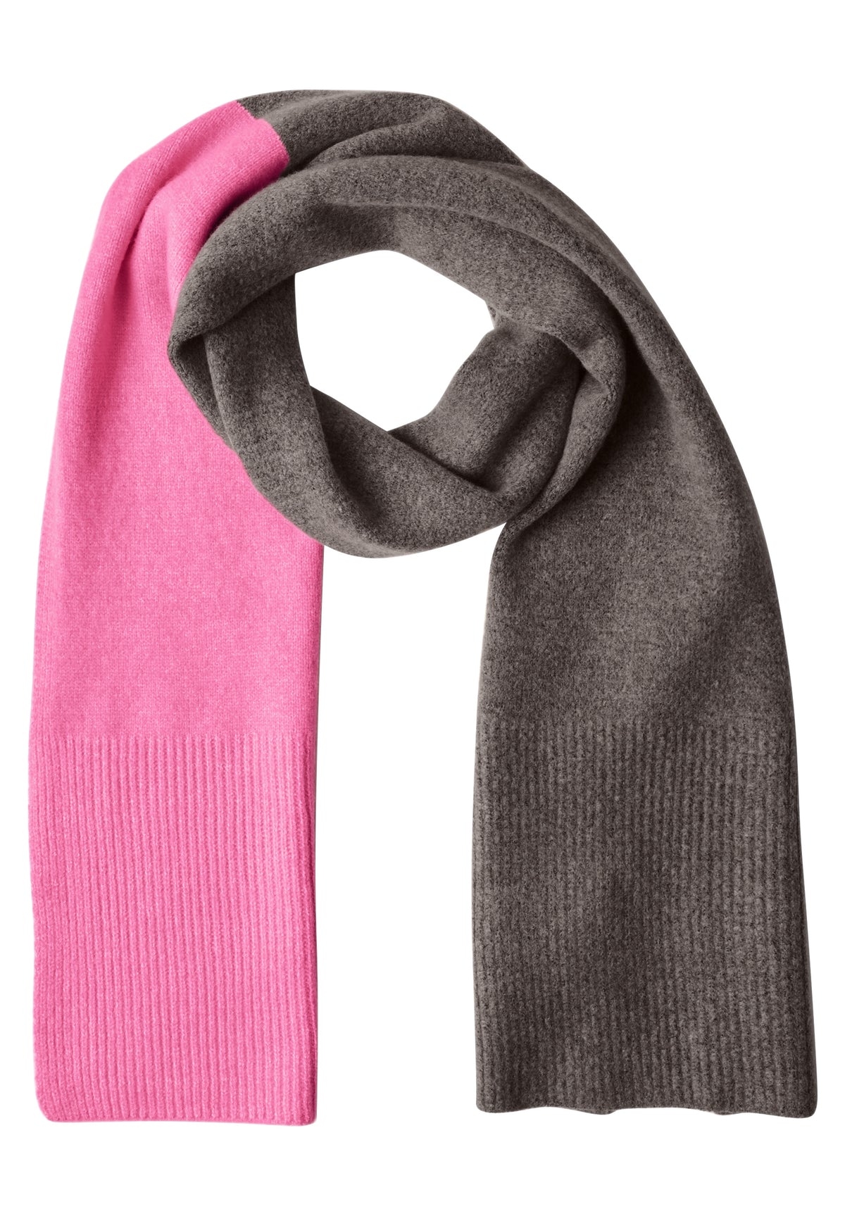 Street One - Feinstrick Schal im Colorblock-Look - Farbe: warm blush