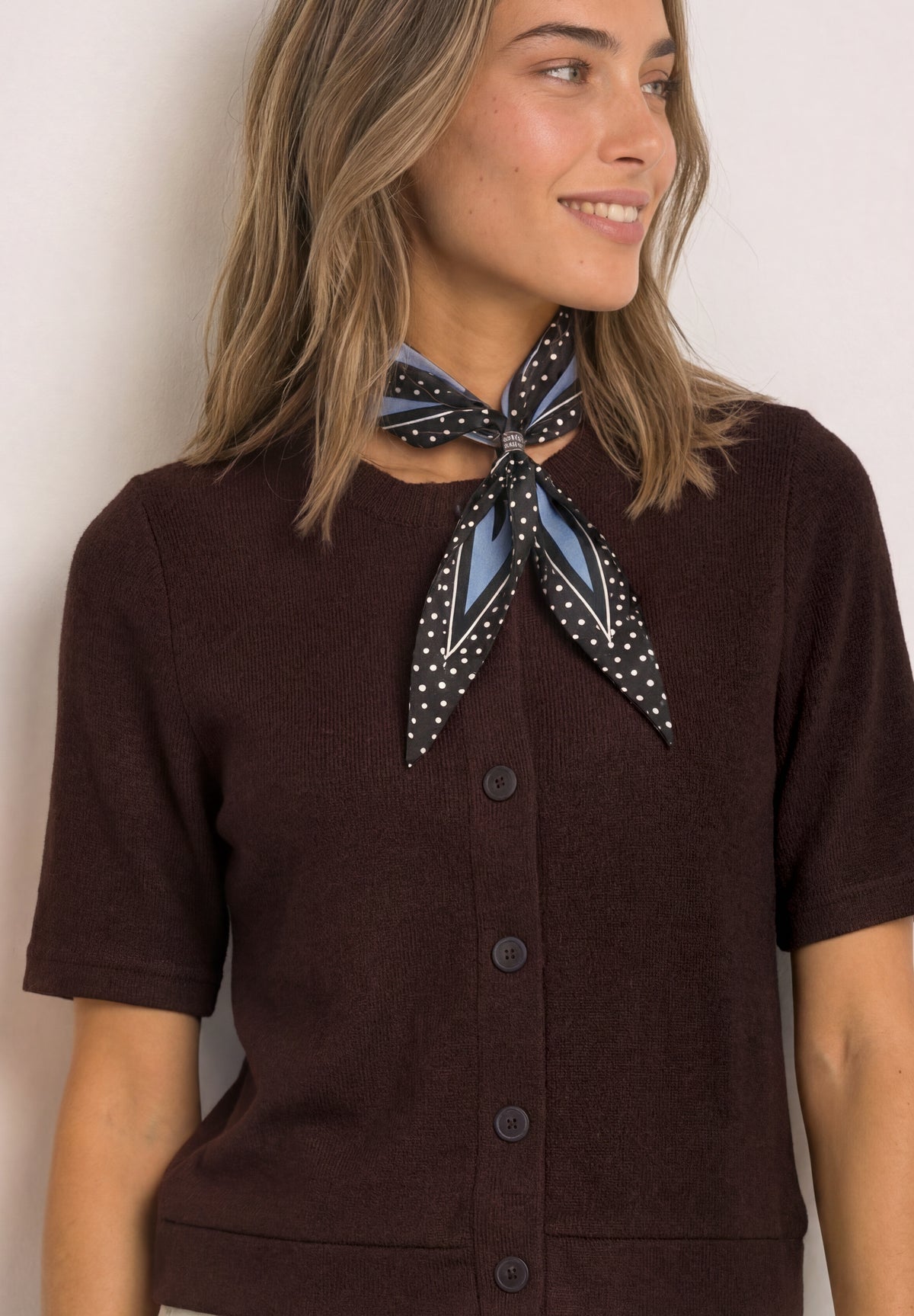 Street One - Bandana mit Ring zum Stylen - Farbe: northern blue
