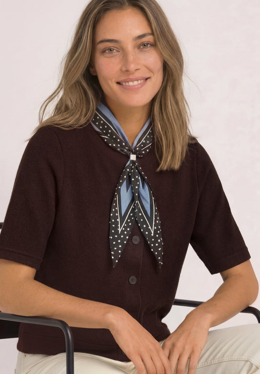 Street One - Bandana mit Ring zum Stylen - Farbe: northern blue