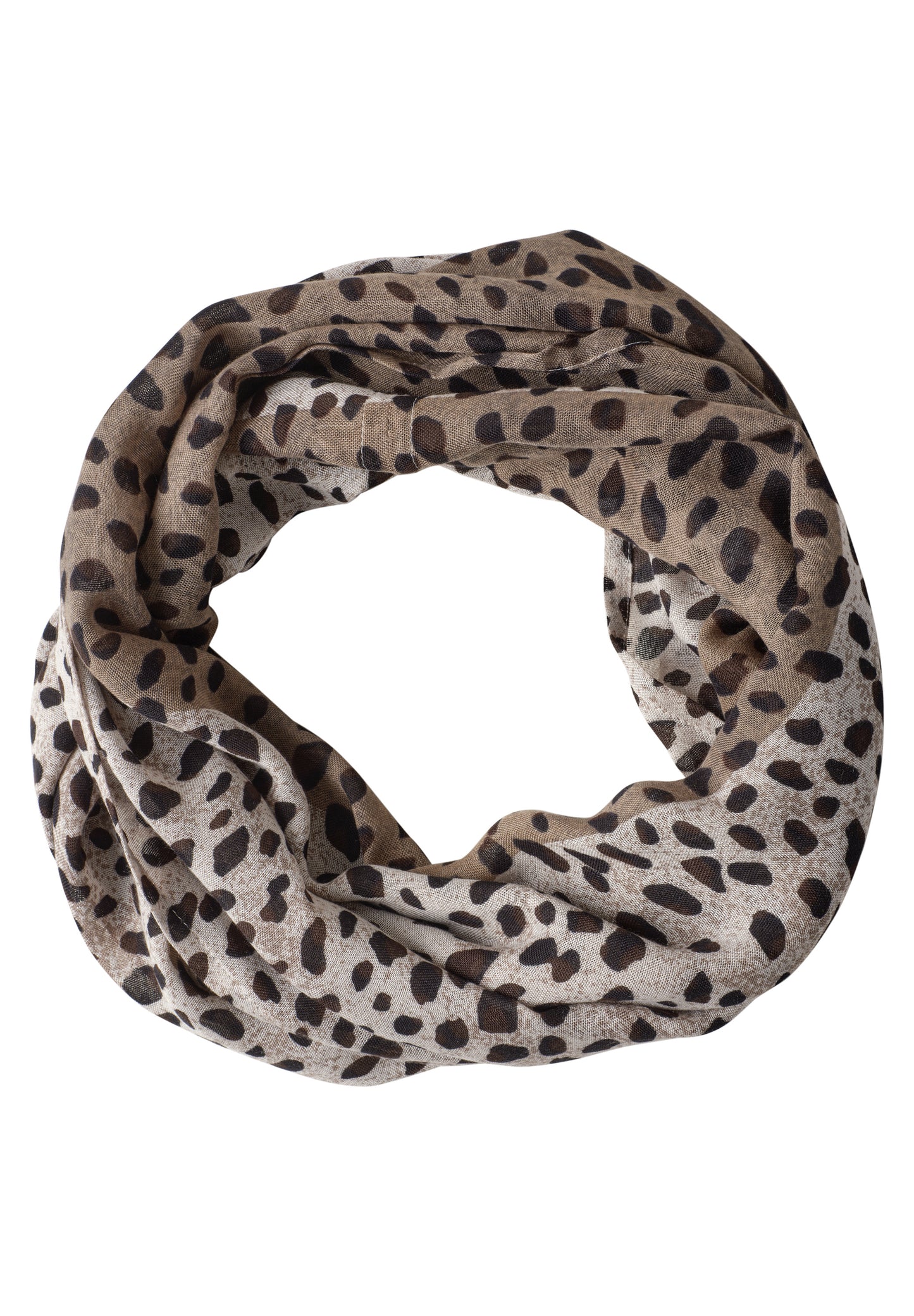 Street One - Loop-Schal mit grafischem Muster - Farbe: Black