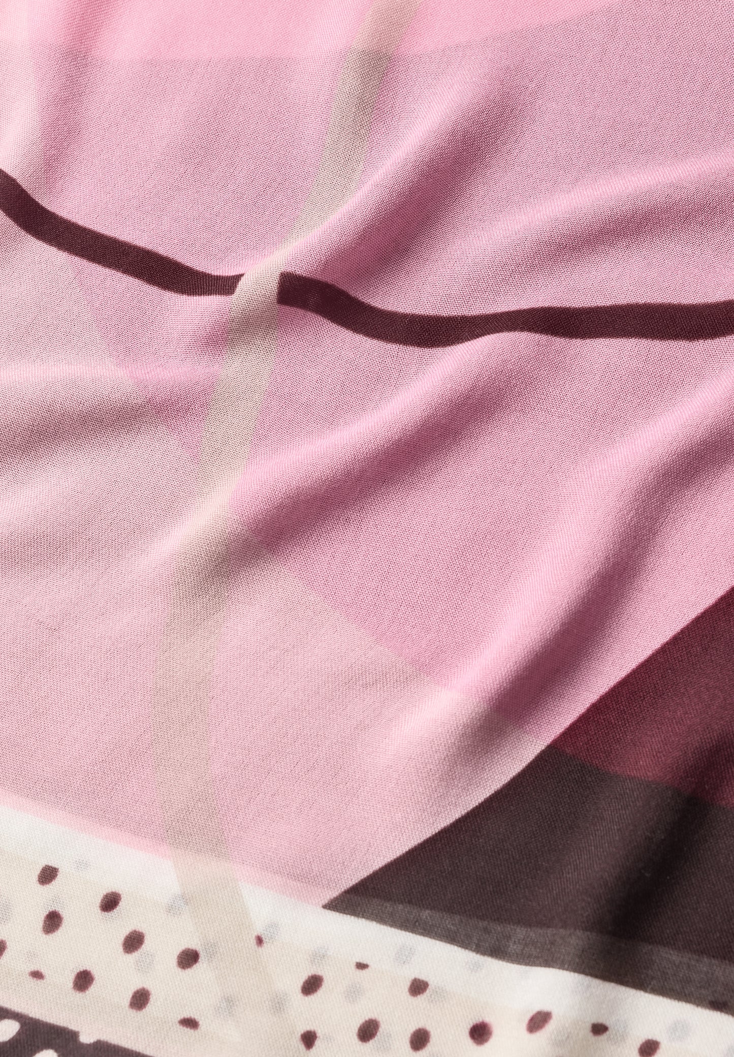 Street One - Tuch mit grafischem Muster - Farbe: rustic rouge