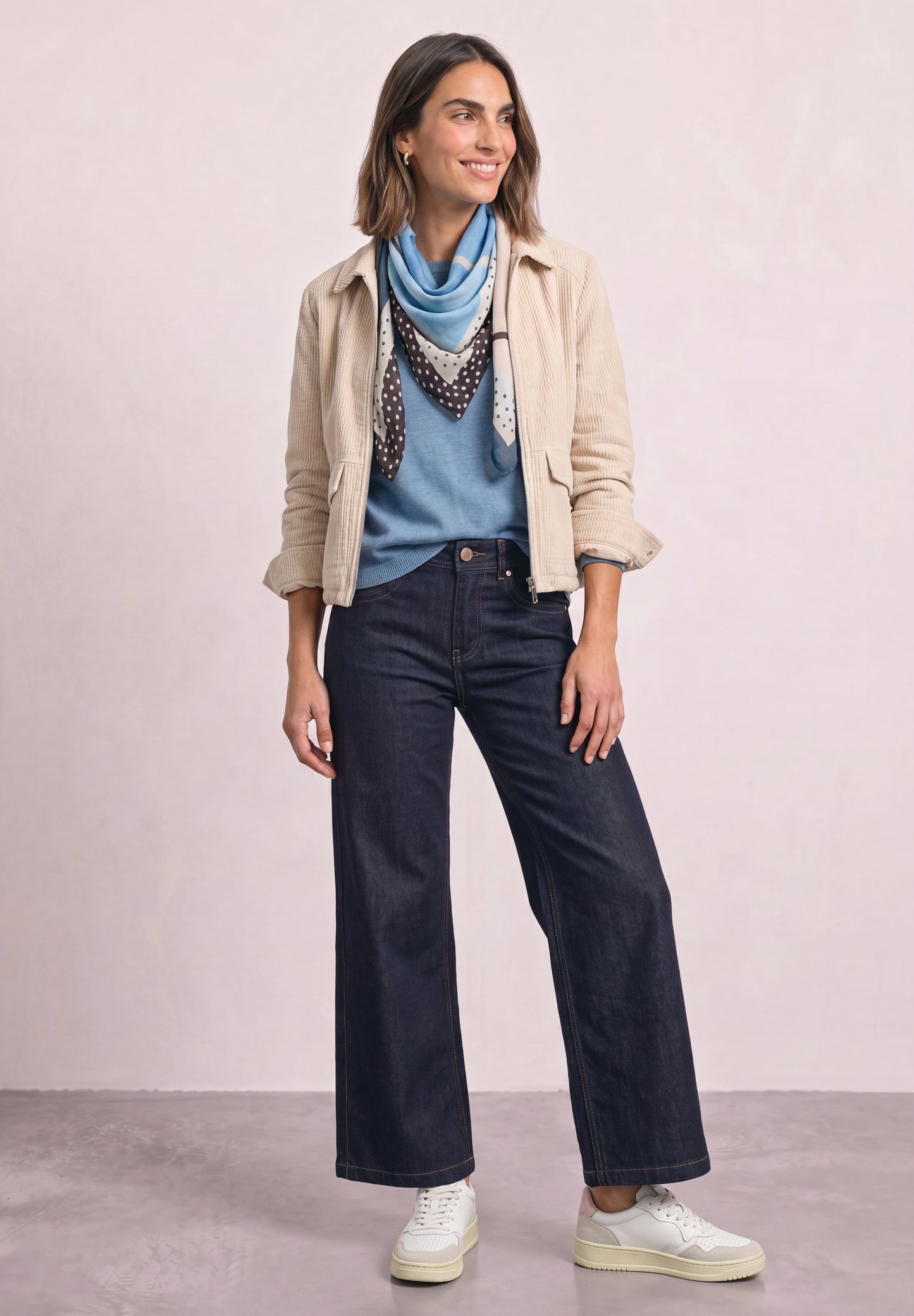 Street One - Tuch mit grafischem Muster - Farbe: ashen blue