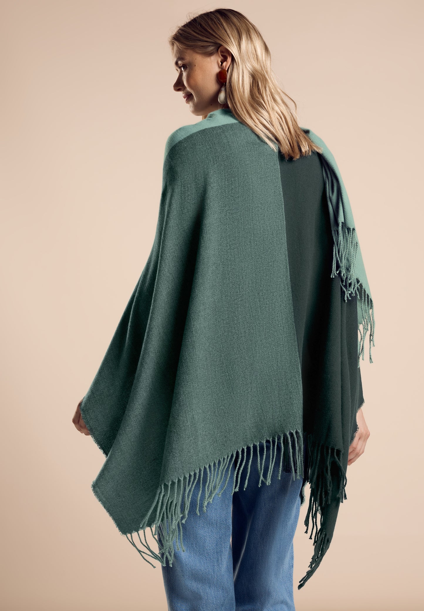 Street One Madras Cape - Farbe: seafoam green