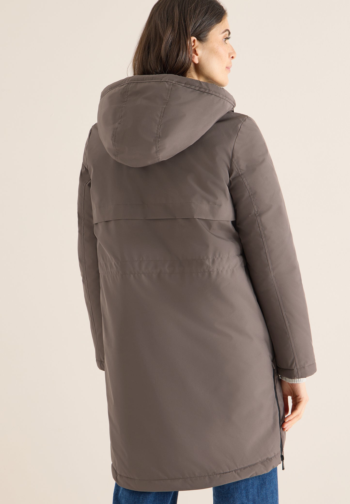 CECIL Sportiver Parka - Farbe: mushroom taupe