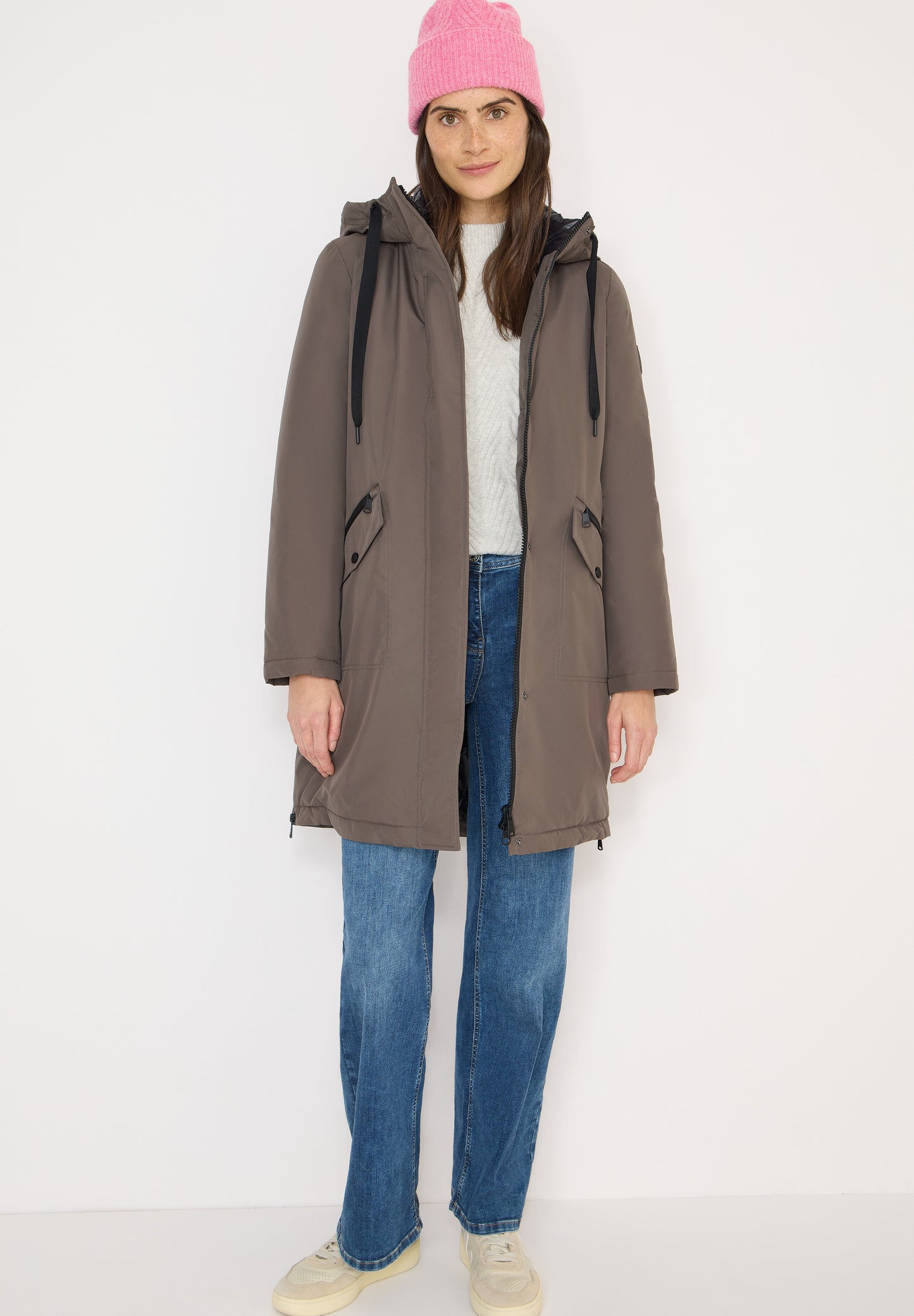 CECIL Sportiver Parka - Farbe: mushroom taupe