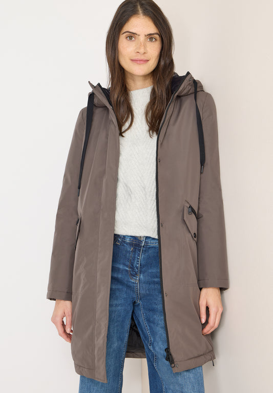 CECIL Sportiver Parka - Farbe: mushroom taupe