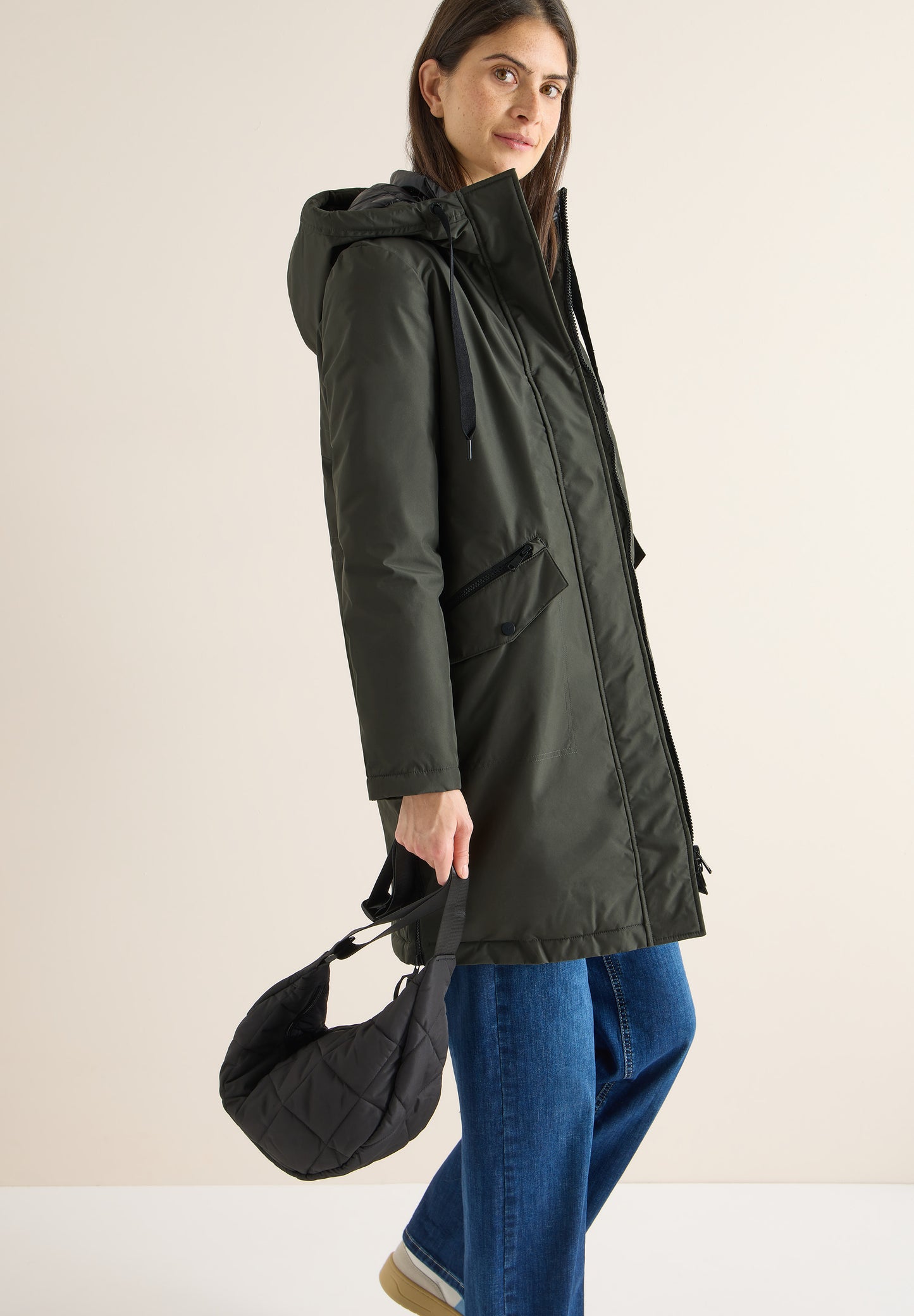 CECIL - Sportiver Parka - Farbe: olive wood