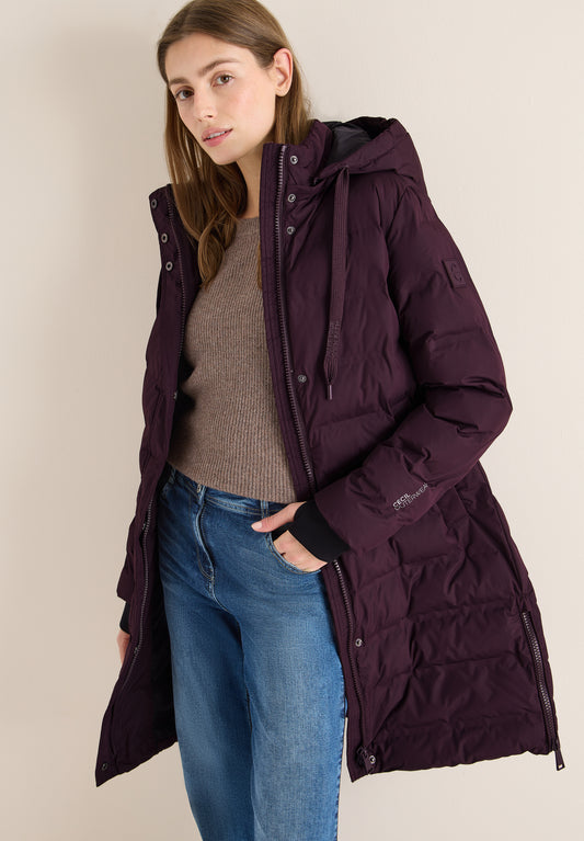CECIL Mantel - Farbe: dark plum
