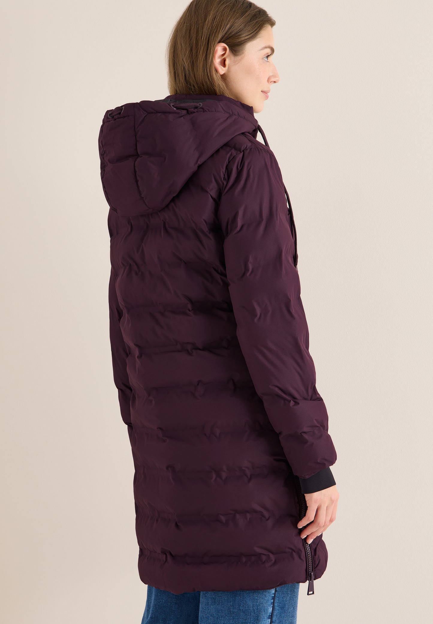 CECIL Mantel - Farbe: dark plum