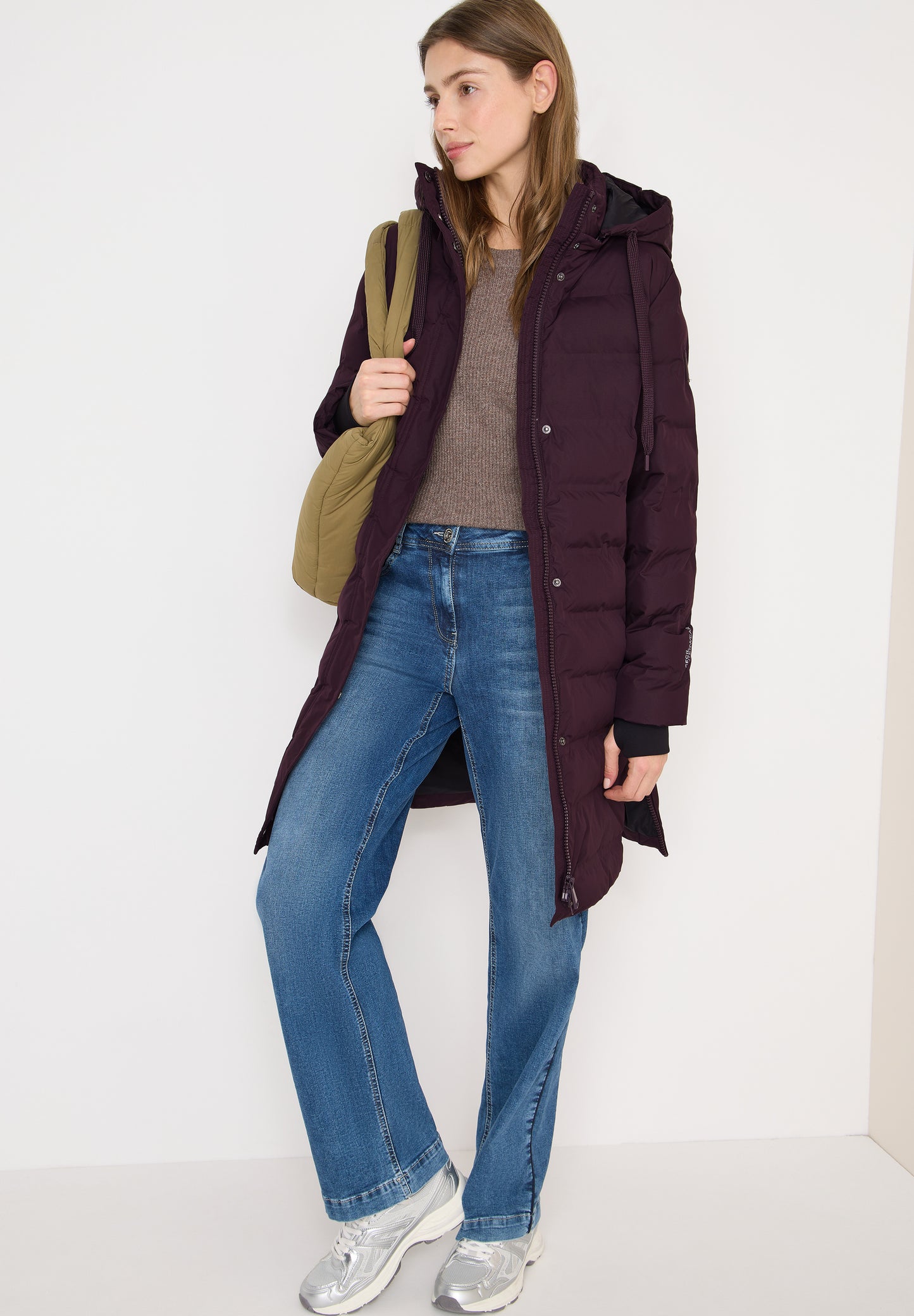 CECIL Mantel - Farbe: dark plum