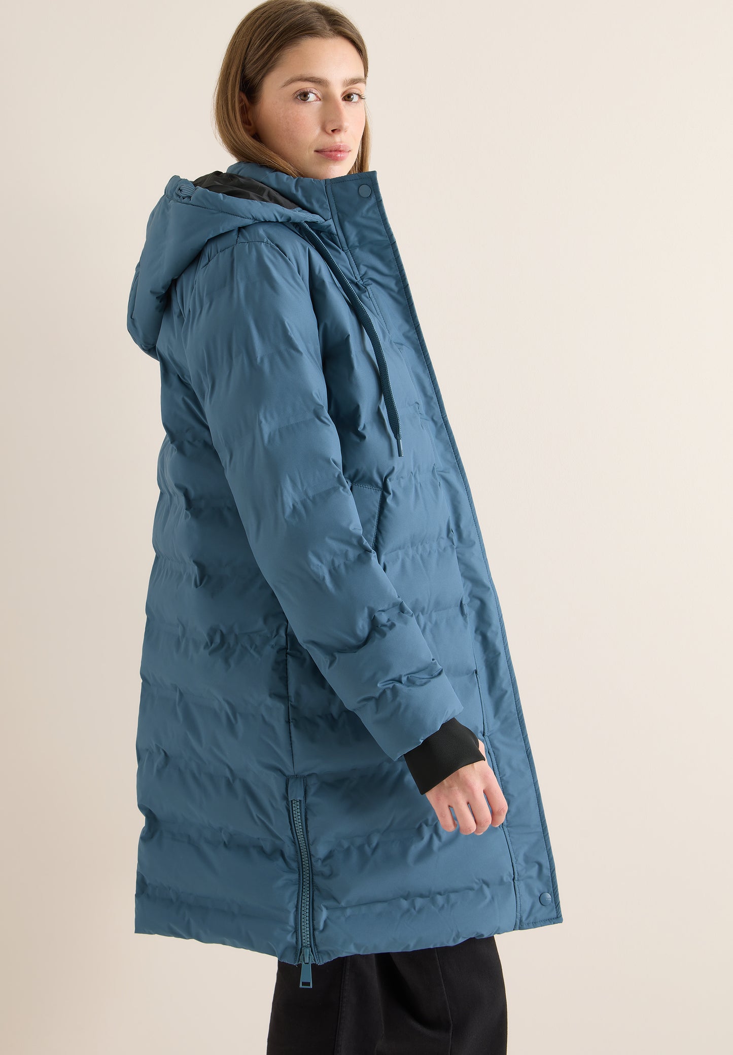 CECIL langer Mantel Parka - Farbe: moonstone blue