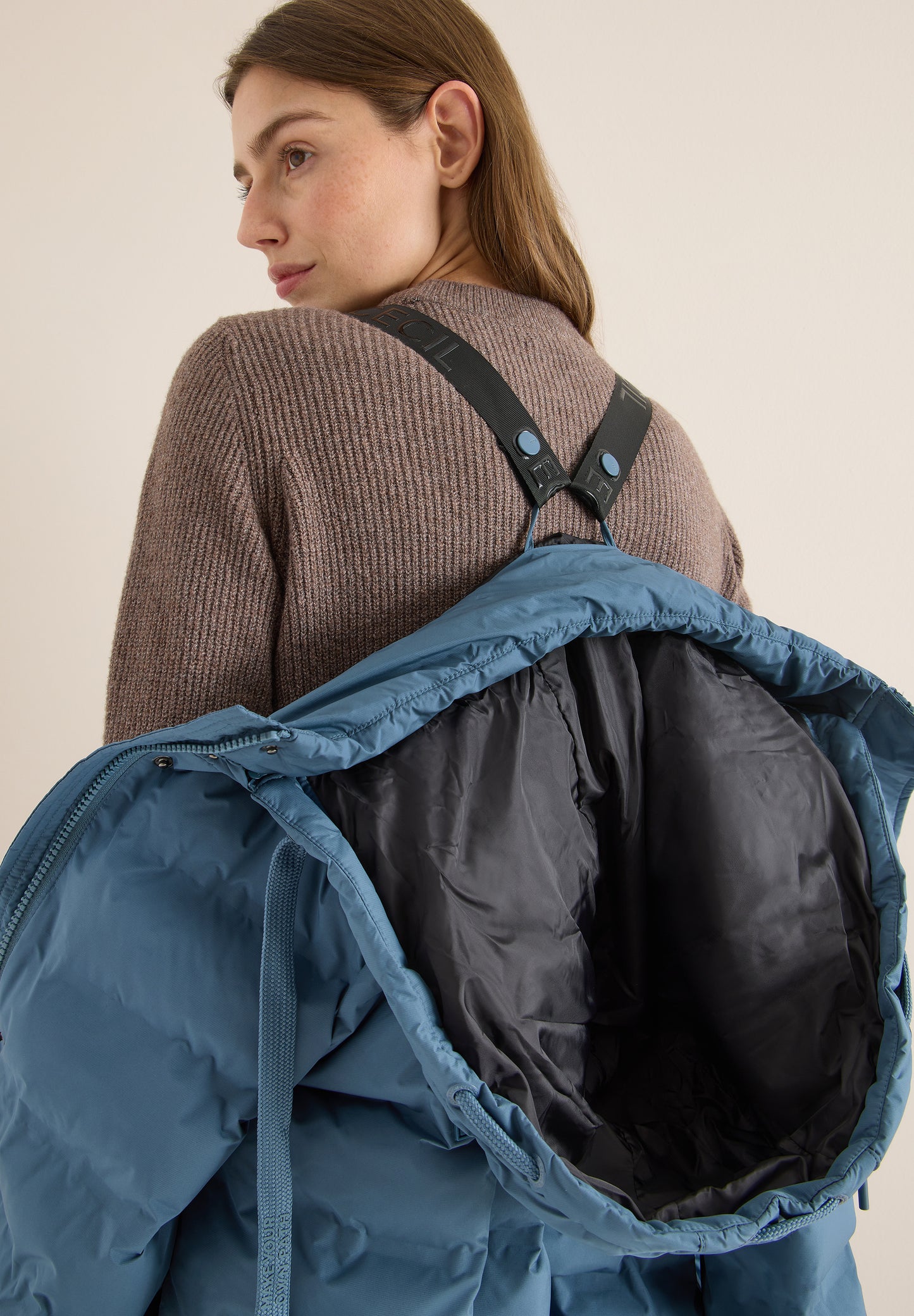CECIL langer Mantel Parka - Farbe: moonstone blue