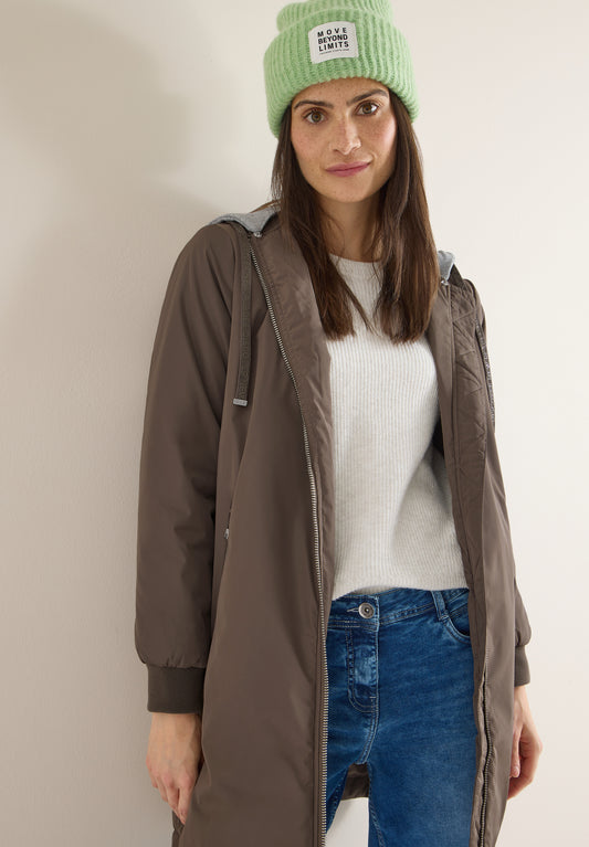 CECIL Damen Blouson Jacke - taupe / braun