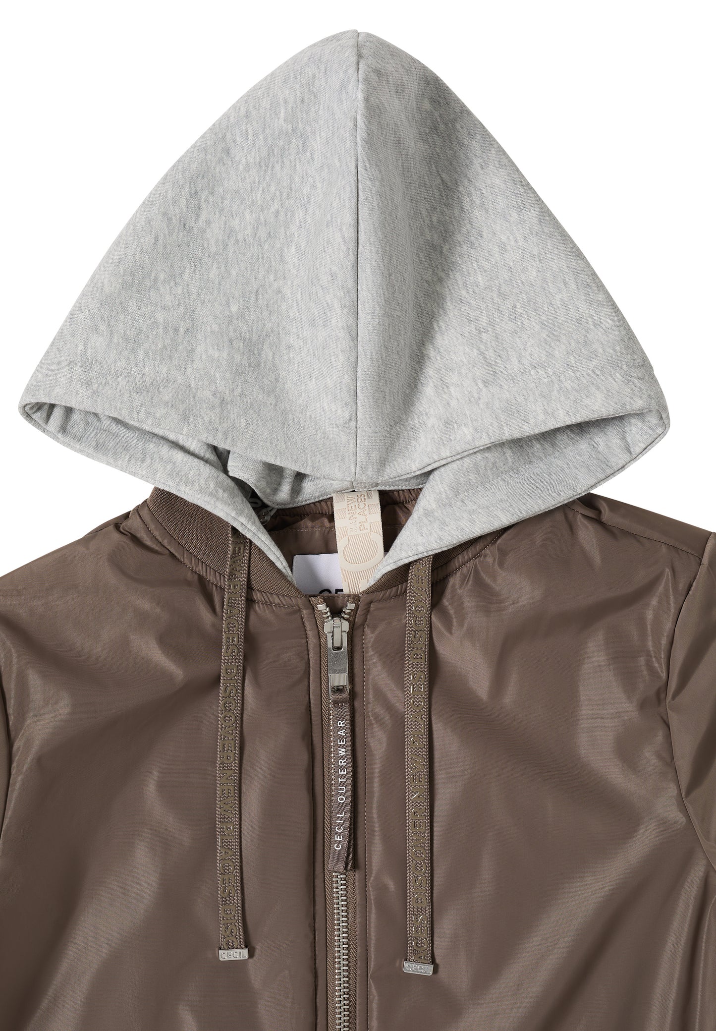 CECIL Damen Blouson Jacke - taupe / braun