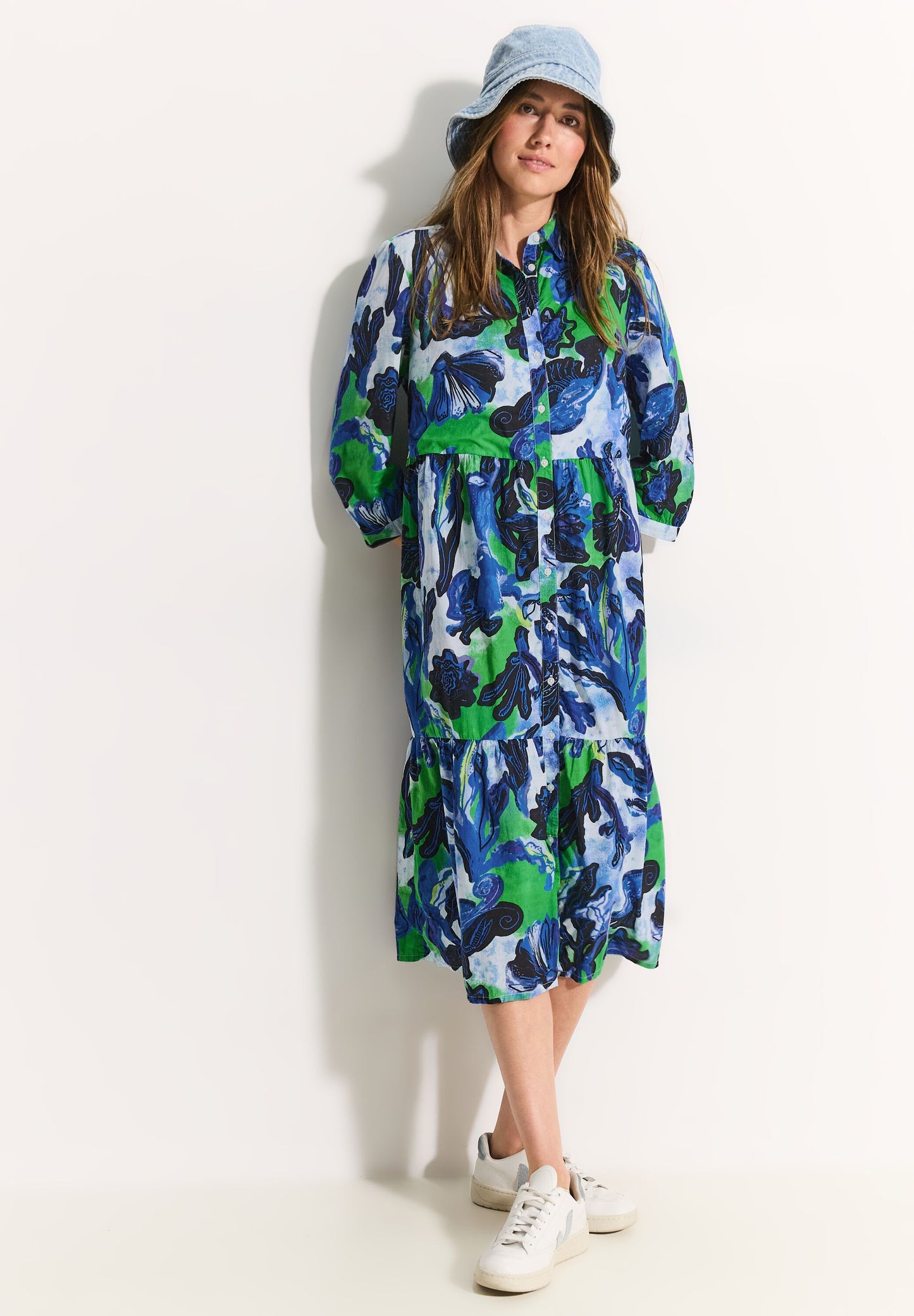 CECIL Damen Kleid mit Print - mehrfarbig